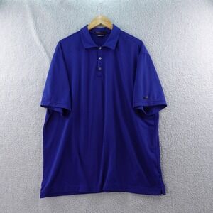 Nike Tiger Woods Collection‎ Polo Shirt Men's XL Golf DRI-FIT Blue Performance